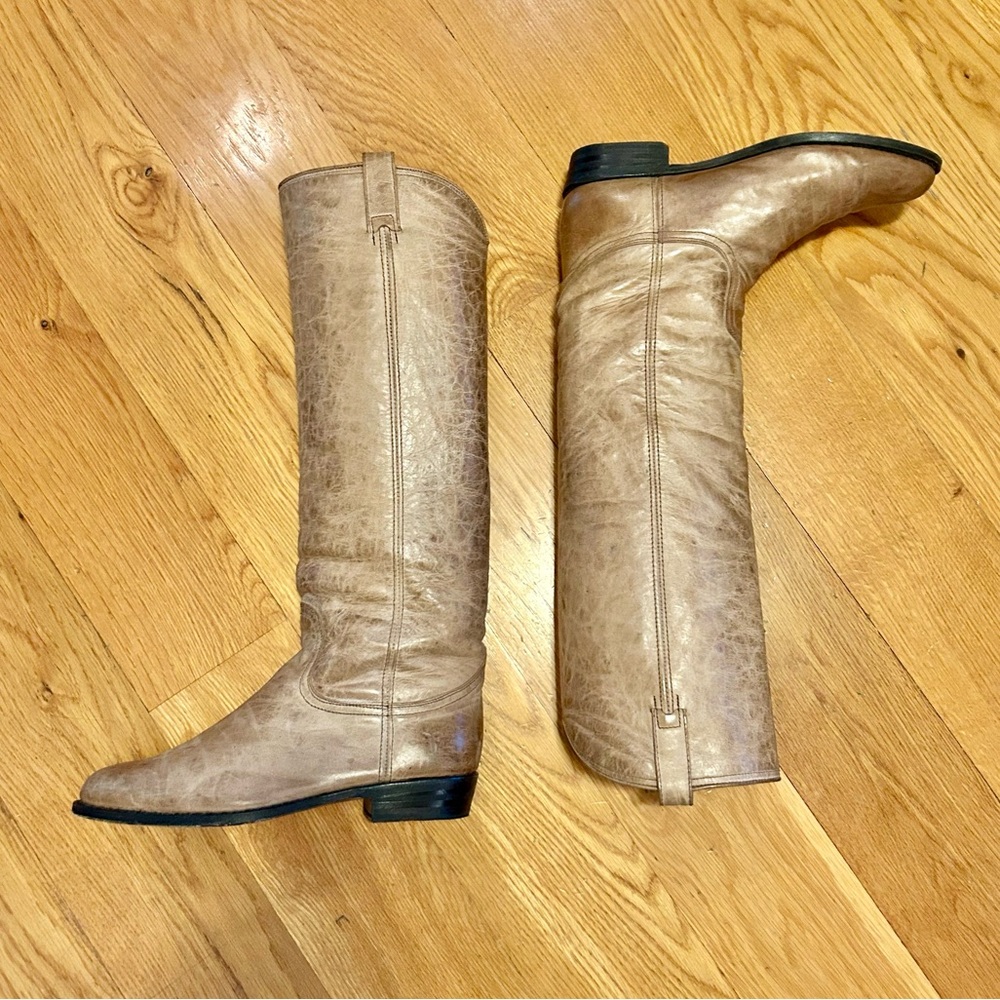 Frye Dorado Leather Boots, tan, 11 B